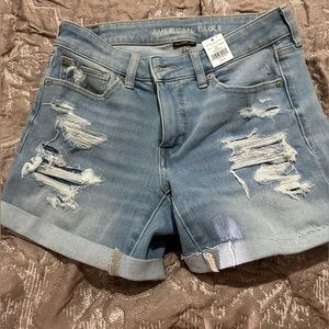 NEW- American Eagle Light Jean Shorts Size 6